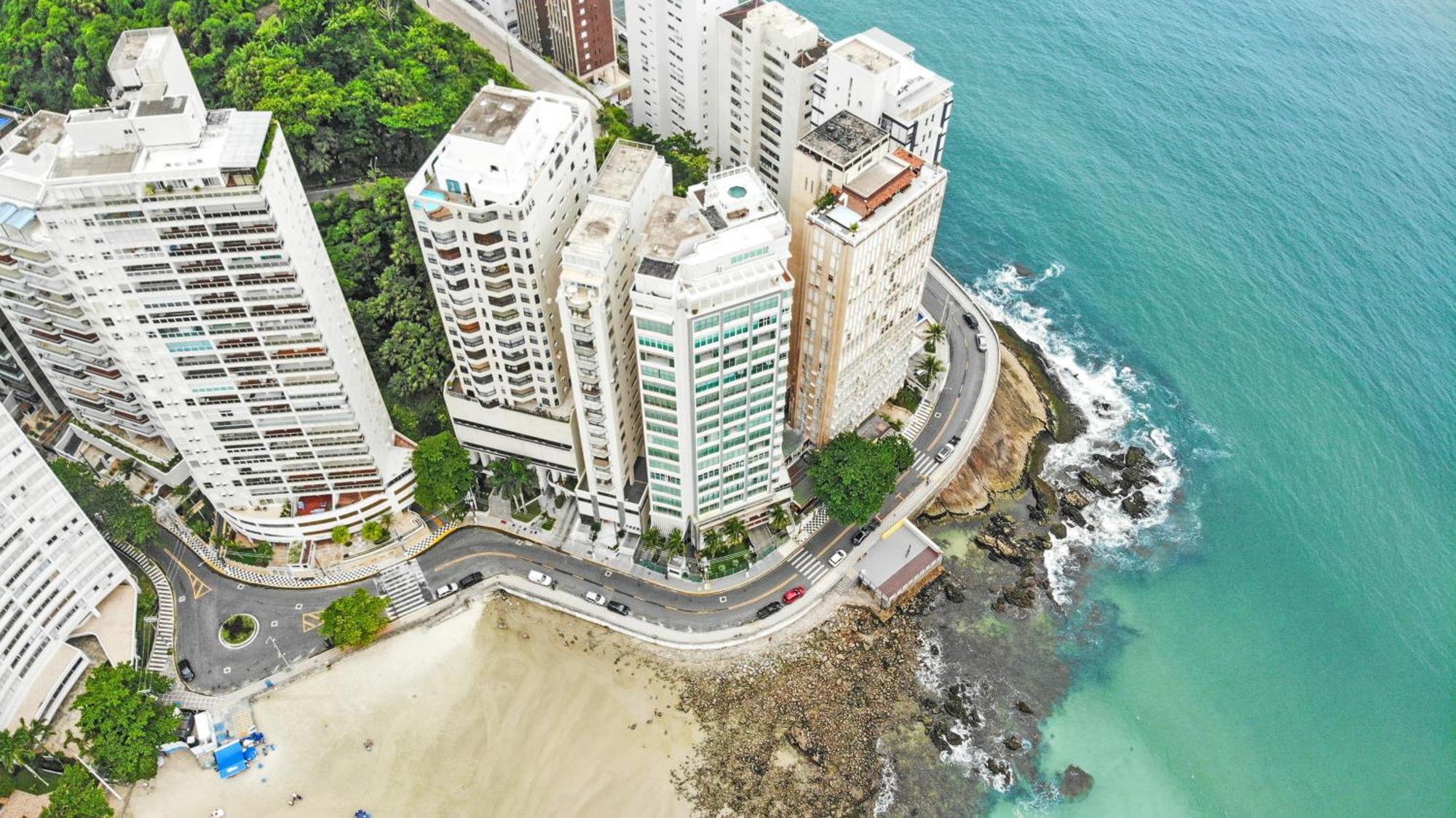 Vista Incrivel Beira-Mar Espacoso 4 Qts Ac Guaruja Exterior photo